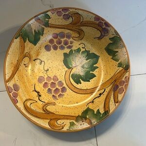 CERTIFIED INTERNATIONAL pottery CHIANTI pattern 12" Pasta Serving Bowl ~ Italy